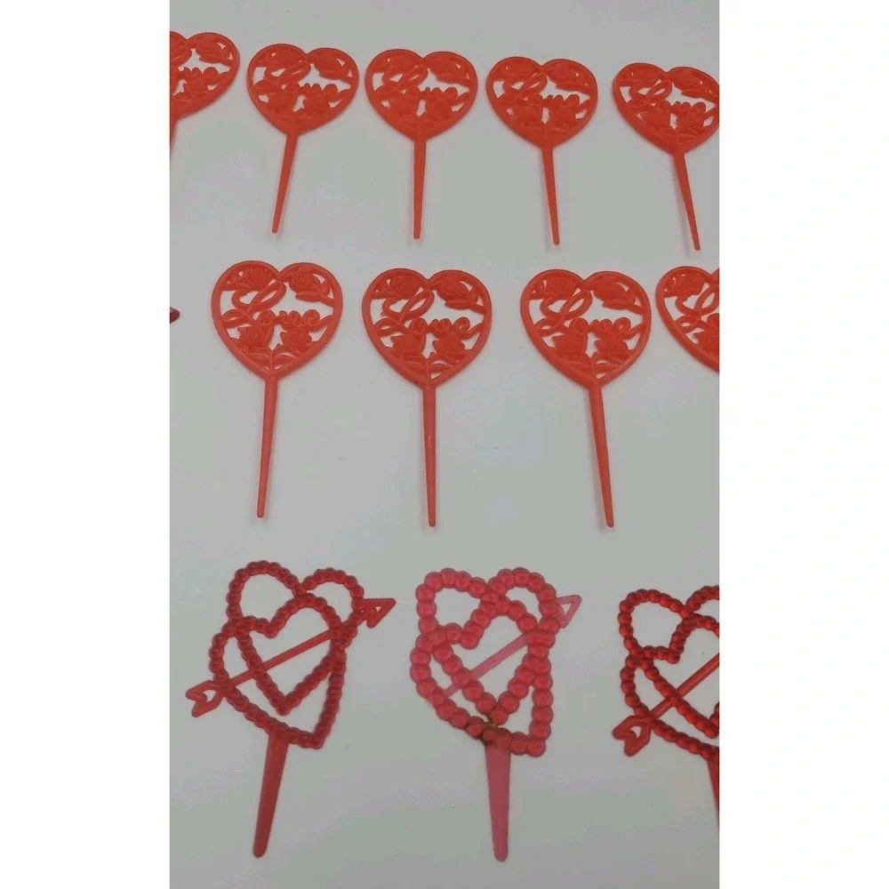 Vintage‎ Valentines Day Cupcake Picks Decorations